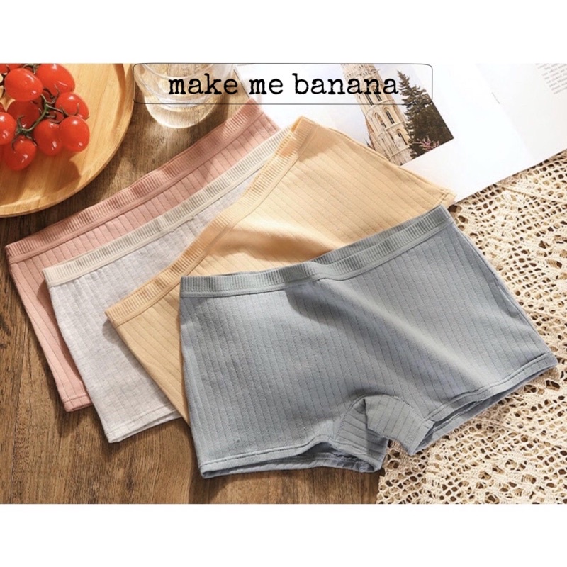 Quần lót thể thao short nữ thun tăm thấm hút tốt - Wicky short