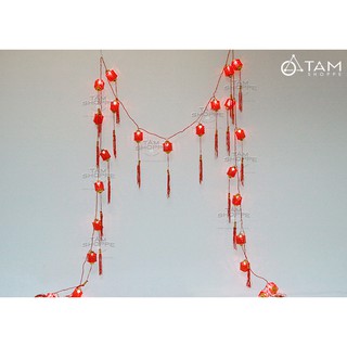 ây đèn lồng đèn đỏ trang trí tết số 05 TTTM