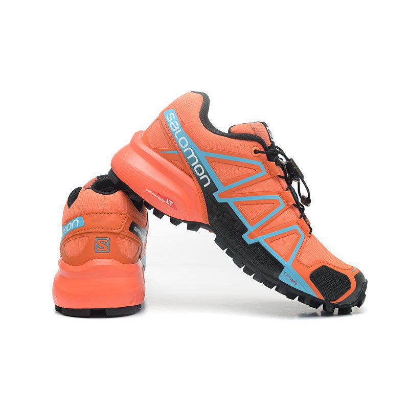 [Với hộp] Chính hãng Giày chạy bộ nữ Salomon Speed Cross 4 màu cam :