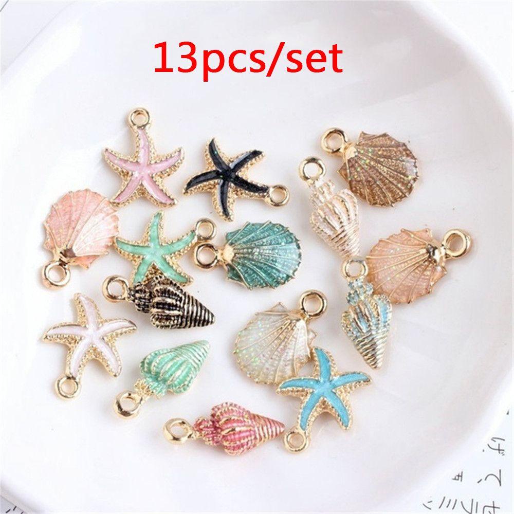 Set 13 Mặt Vòng cổ Hình Vỏ Sò / Đại Dương Độc Đáo DIY