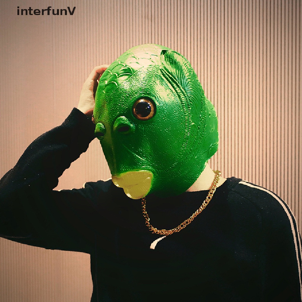 Mặt Nạ Hóa Trang Hình Cá Xanh Cho Lễ Hội / Tiệc Tùng