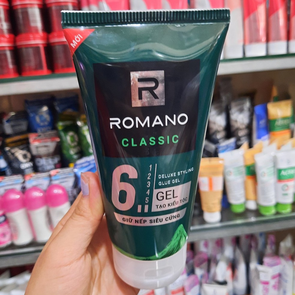 Gel vuốt tóc Romano Classic Siêu cứng 150g