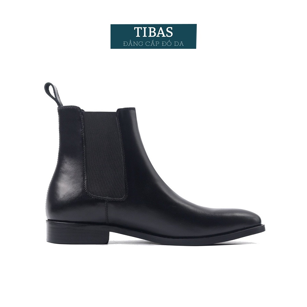 Chelsea Boots Classic Da Bò Nguyên Tấm TIBAS Bảo Hành 12 Tháng