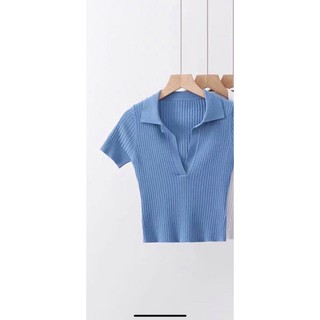 ÁO CÓ CỔ TAY NGẮN FREESIZE