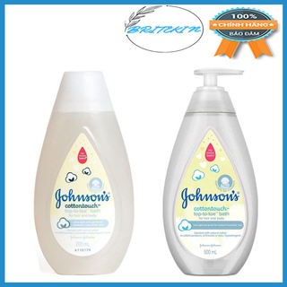 Sữa Tắm Gội Toàn Thân Mềm Mịn Johnson' Baby Bath CottonTouch Chai 200ml và 500ml