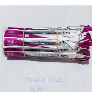 Ruột bút Gel tím (combo 100 cây)