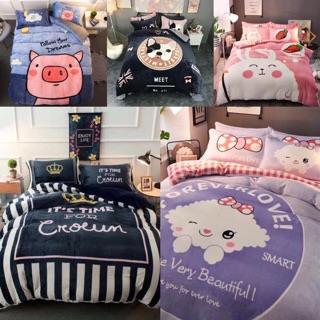 SET CHĂN GA GỐI NỈ NHUNG