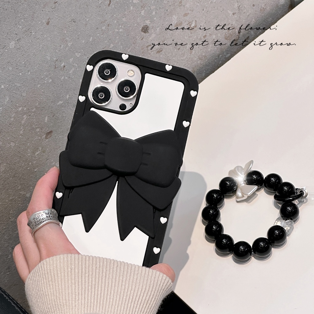 Cartoon wristband bow phone case for iPhone 14/13 /12PRO MAX/ 11/ 13PRO MAX Soft shell anti falling