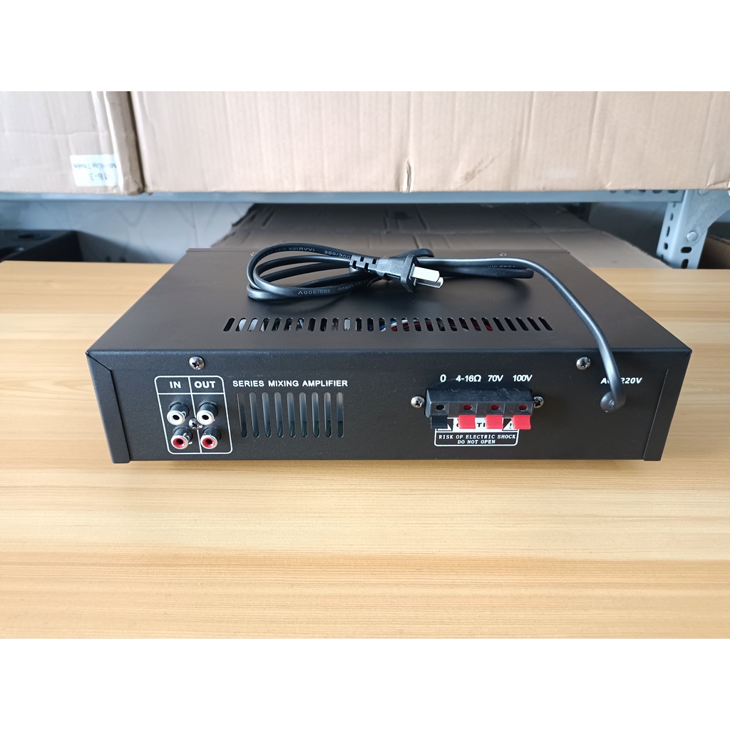 Amply mini nghe nhạc cho các shop bán hàng nhỏ, nghe nhạc qua Bluetooth, usb. Amply cho loa âm trần
