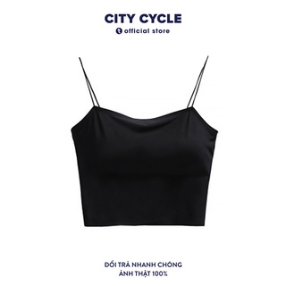 Áo thun 2 dây croptop, áo hai dây thun tăm đệm nâng ngực dáng ôm chất mềm mịn