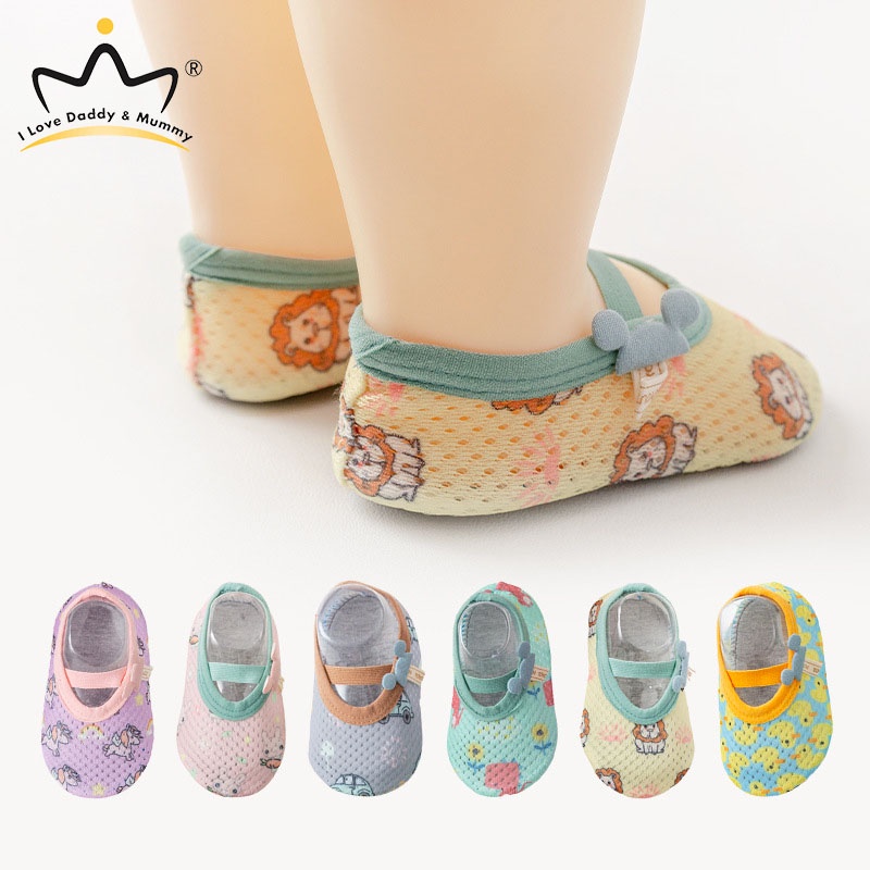 Vớ Cotton Co Giãn Chống Trượt In Họa Tiết Hoạt Hình Dễ Thương Thời Trang Mùa Hè Cho Bé Sơ Sinh