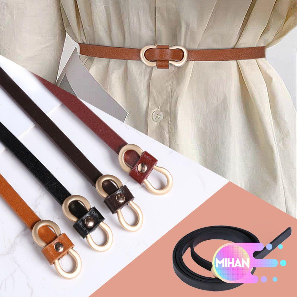 Thắt lưng da PU không đục lỗ có thể điều chỉnh dành cho nữ MIHAN1
