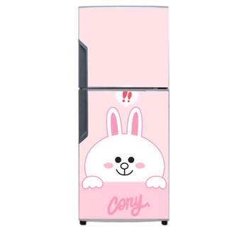 Tấm giấy dán tủ lạnh sẵn keo mẫu thỏ cony hồng