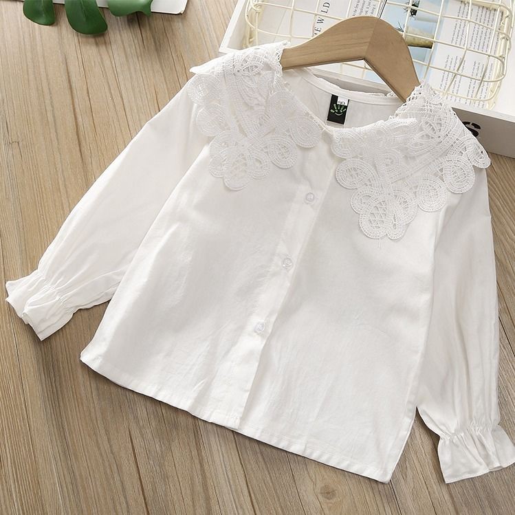 Áo Sơ Mi Phong Cách Hàn Quốc Xinh Xắn Cho Bé Gái
