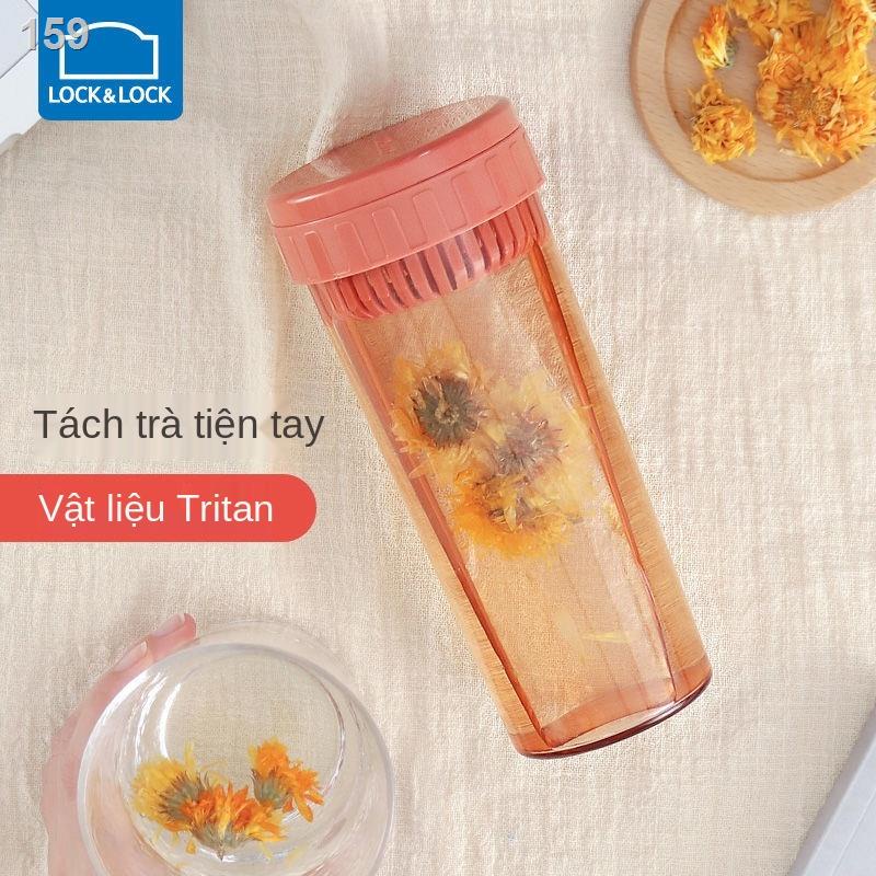 ✙LOCK & LOCK Cốc đựng nước bằng nhựa Tritan dung tích lớn Cốc tách trà Tritan Home Cup Cốc đi kèm của nữ sinh