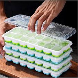 Khay làm đá silicon có nắp đậy