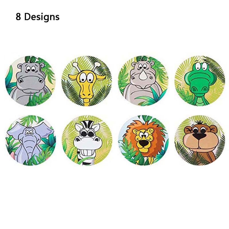 COLO  500pcs/roll Cute Animal Zoo Reward Stickers Labels Scrapbooking Kids Notebook