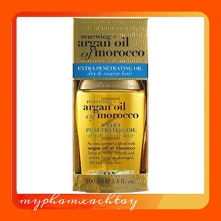 (Xách Tay)Dầu dưỡng tóc OGX Renewing Argan Oil of Morocco Penetrating Oil 100ml