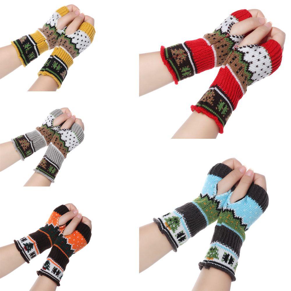 Găng Tay Đan Len Dài Mềm Mại Ấm Áp