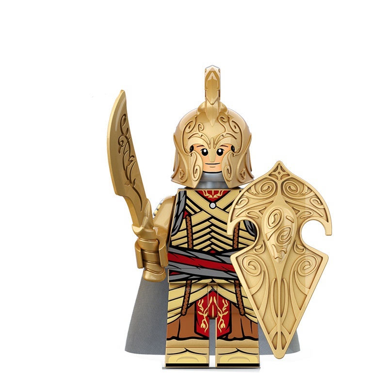 Khối xây dựng Minifigure Magic Ring Ring King Elf Guard Minifigure đồ chơi giáo dục cho trẻ em