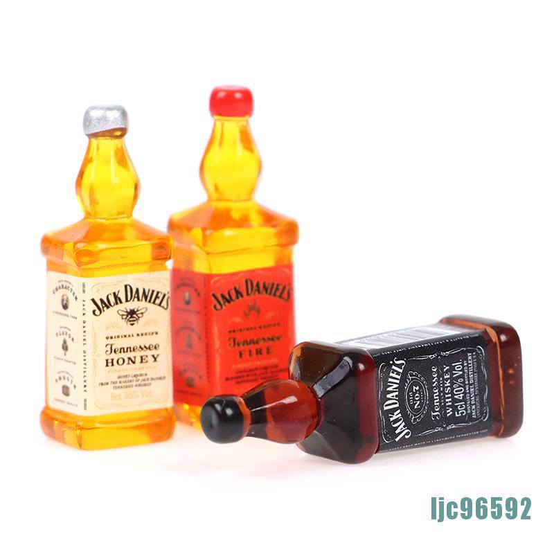 Set 2 Chai Rượu Whisky Mini Trang Trí Nhà Búp Bê Ljc96592