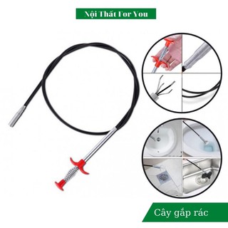 🌼 dụng cụ gắp rác ống cống cây gắp rác thông tắc cống lò xo thông minh nc5005 🌼