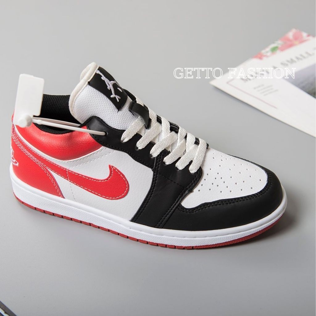 Giày thể thao nam nữ cổ thấp JORDAN, giày sneaker chạy bộ A.I.R cao cấp màu viền đen trắng | BigBuy360 - bigbuy360.vn