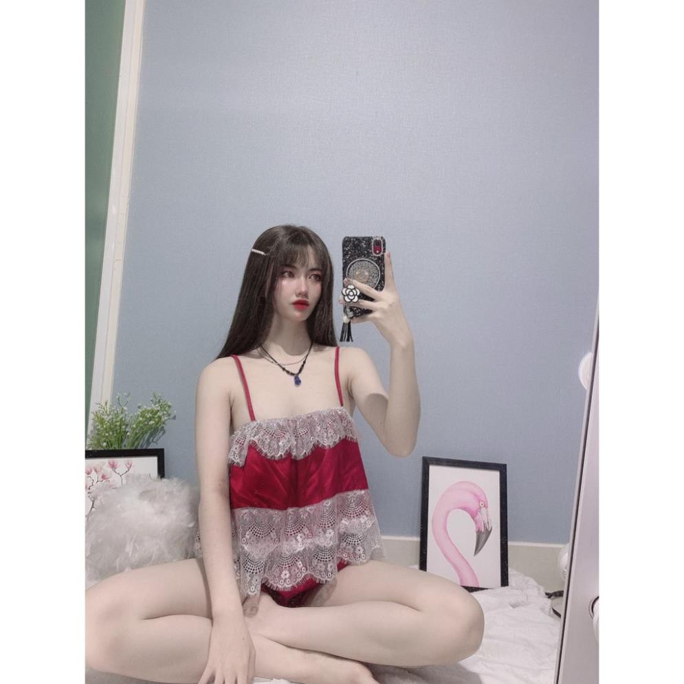 Đồ ngủ nữ ❣️❣️FREE SHIP❣️❣️ Đồ mặc nhà nữ lụa satin Freesize 40-60 kg <SALE 50%>