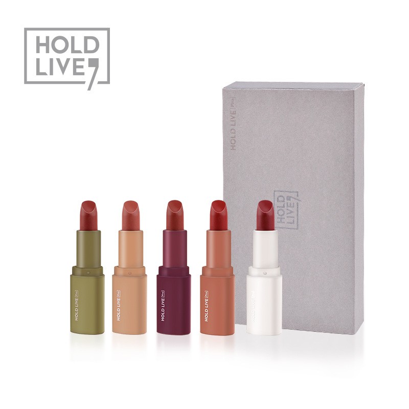 Set 5 Cây Son Sáp Lì Holdlive Mousse Velvet Lipstick Hàng Nội Địa Trung