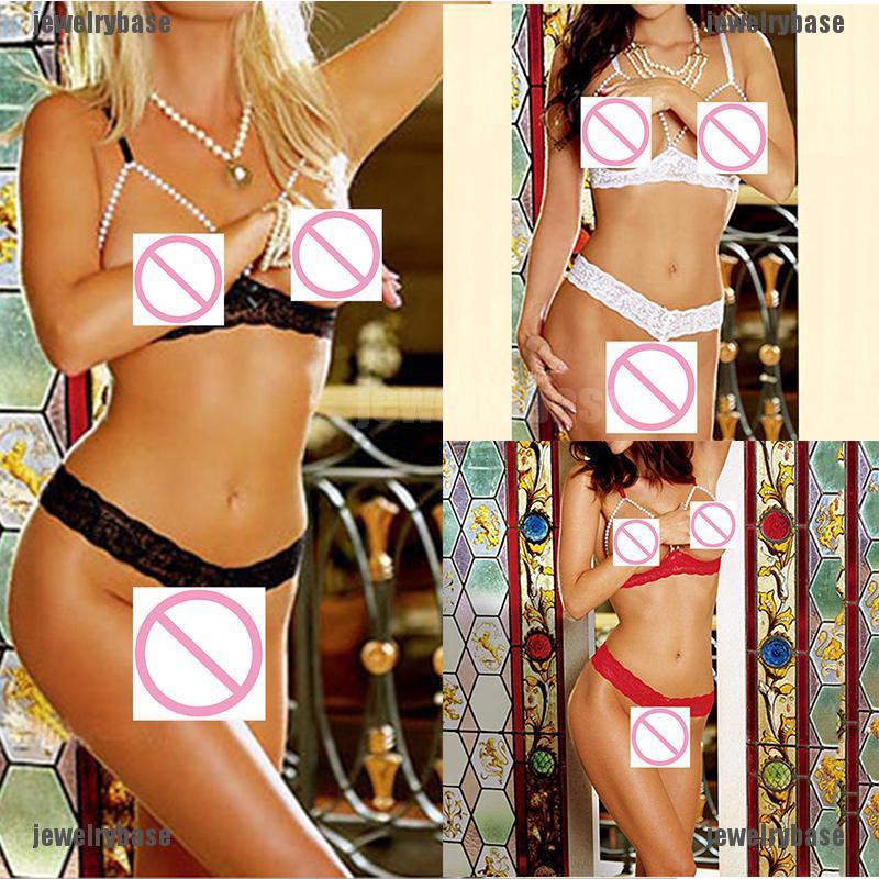 Bộ đồ lót dây ren không che gợi cảm cá tính cho nữ