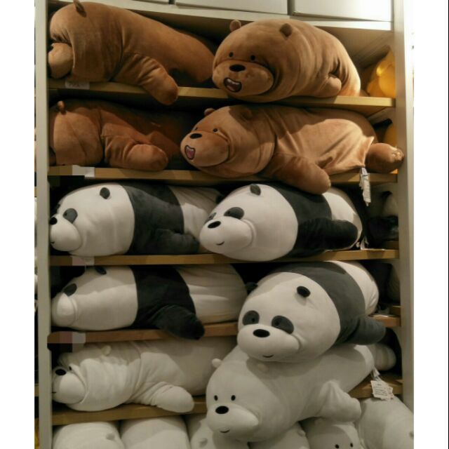 Gấu bông nằm Miniso x We Bare Bears Ice Bears