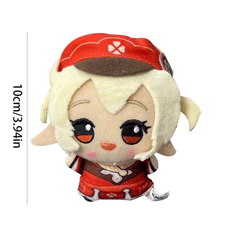 Móc Khóa Búp Bê Nhồi Bông Mini 10cm Genshin Va Chạm Tartaglia Zhong Li Fischl