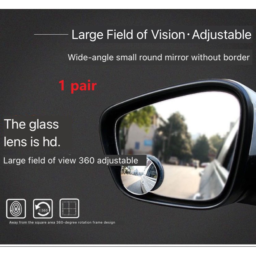 1 Cặp Gương Chiếu Hậu Góc Rộng Cho Xe Hơi