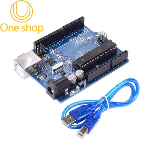 Kit Arduino Uno R3 Chíp Cắm Atmega328P Kèm Cáp Kết Nối Trị Giá 15K (BH 06 Tháng) | WebRaoVat - webraovat.net.vn