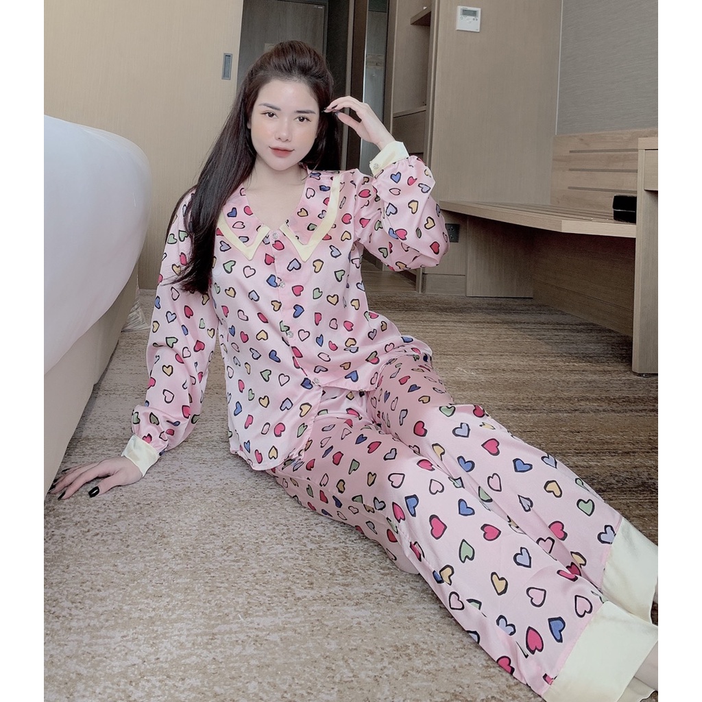 Bộ Pijama Dài Tay Hoạ Tiết Mát Lịm [HÀNG SIÊU ĐẸP] | BigBuy360 - bigbuy360.vn