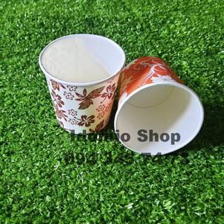 Ly Giấy In Hoa 6oz Dùng Một Lần - 20 Cái