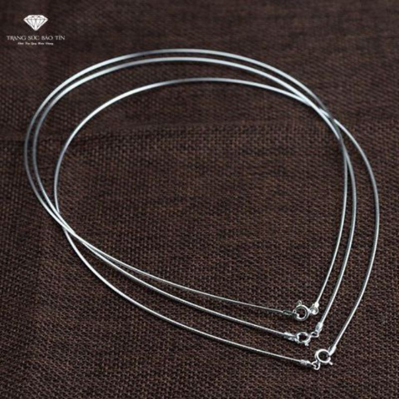 KIỀNG CỔ BẠC TRƠN MỀM KHÔNG MẶT