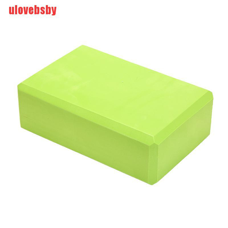 [ulovebsby]yoga block exercise fitness sport props foam brick stretching aid home pilates