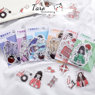 Set 40 sticker thông điệp 5k chủ đề y tế s04