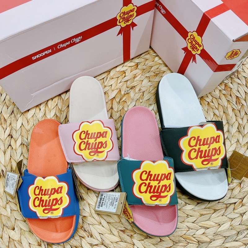 [HÀNG MỚI VỀ] DÉP CHUPPA CHUPS X SHOOPEN KOREA - DÉP QUAI DÁN TIỆN DỤNG - CHÍNH HÃNG CÓ BILL