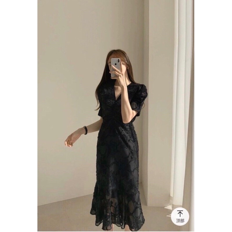 Đầm lông Chiffon Nana xuất Hàn 💥