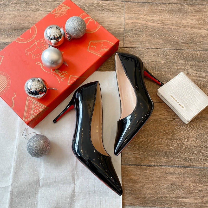 Giày cao gót FULLBOX da bóng 7p