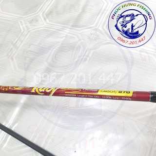 Cần Câu Cá 2 Khúc Ruby Carbon Có Đủ Size 2m1 2m4 2m7 3m