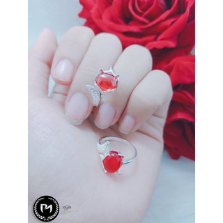 Nhẫn hồ ly phong thủy bạc ta cao cấp
