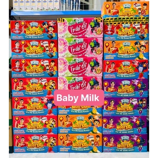 THÙNG 24 BỊCH SỮA TRÁI CÂY KUN ĐỦ VỊ NHO, CAM, DÂU, ỔI