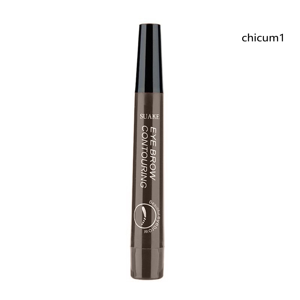 Bút Kẻ Chân Mày Chia 4 Nhánh Kháng Nước Bền Màu Độc Đáo