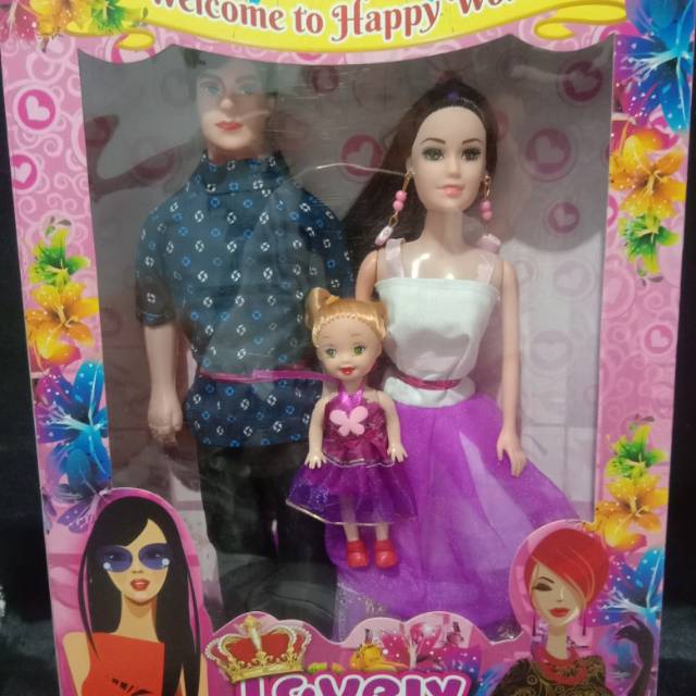 Bộ Đồ Chơi Gia Đình Búp Bê Barbie Cho Bé