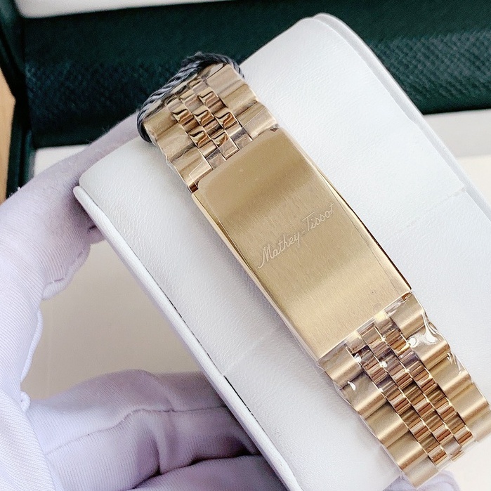 Đồng Hồ Nam Mathey Tissot H710PI Mathy II nam mặt trắng dây vàng