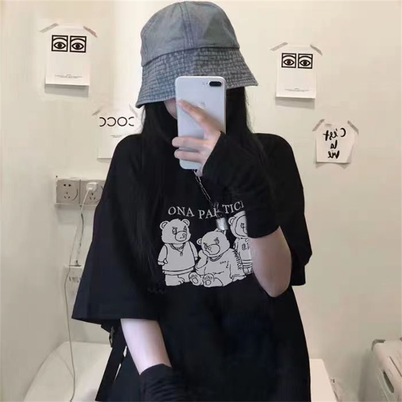 NRVP Áo Thun Cotton Tay Ngắn Cổ Tròn Màu Trơn Thời Trang Dành Cho Nữ