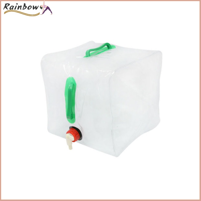 Túi Đựng Nước Sinh Tồn Trong Suốt Dung Tích 20L Có Thể Gấp Gọn Tiện Dụng Mang Theo Du Lịch Cắm Trại